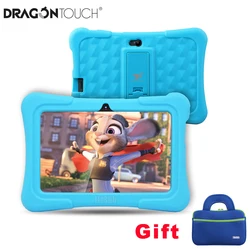 Dragon Touch – Tablette tactile Y88X Android 8.1 pour enfant, accessoire de dessin, 7 pouces, écran PC HD, IPS, wifi, 1 go/16 go avec étui, 