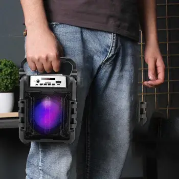 

Outdoor Portable Led Light 3D Wireless Speaker System Subwoofer Support Hands-Free Machine Party Accessories
