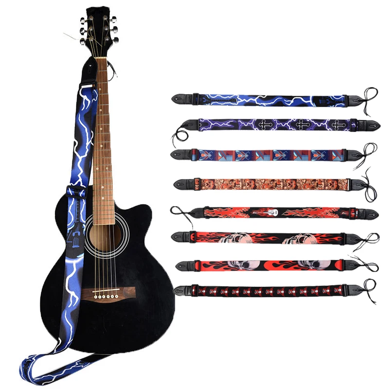 

Guitar Strap With Leather End Acoustic Guitars Electric Guitar Bass Guitar Accessories