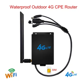 

Outdoor 4G LTE Router High Power 300Mbps Wireless CPE Router CAT4 3G/4G SIM WiFi Router for for IP Camera/Outside WiFi Coverage