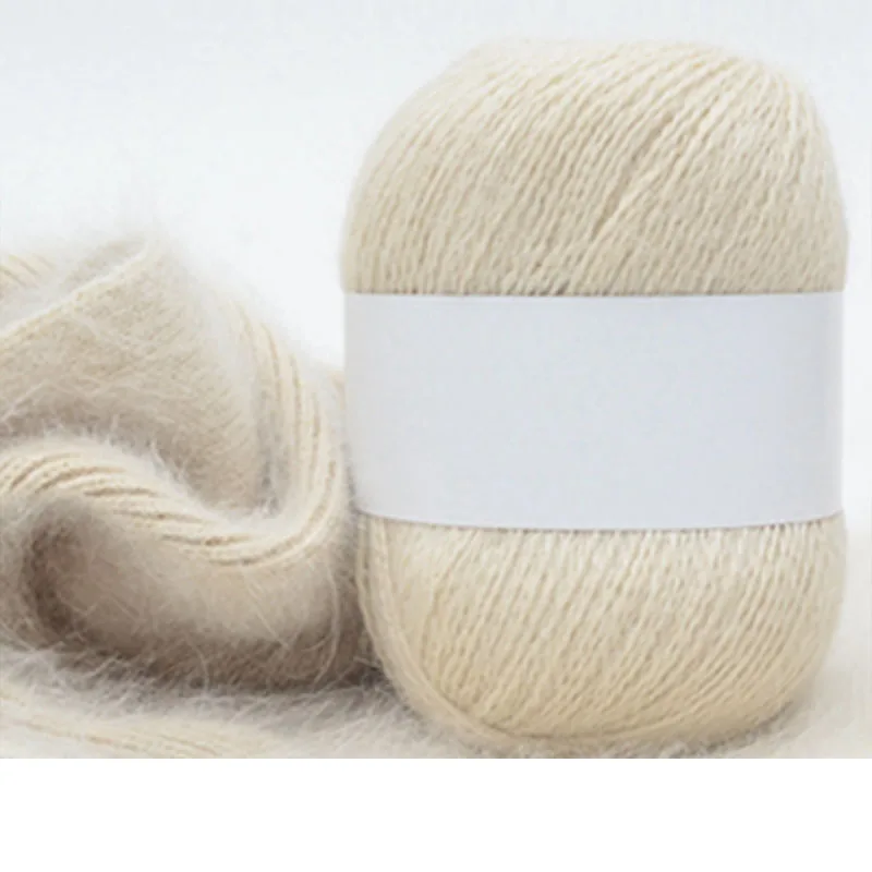 50g Long Plush Mink Cashmere Yarn Anti-pilling Fine Quality Hand-Knitting Thread For Cardigan Scarf Hand Knitting | Дом и сад