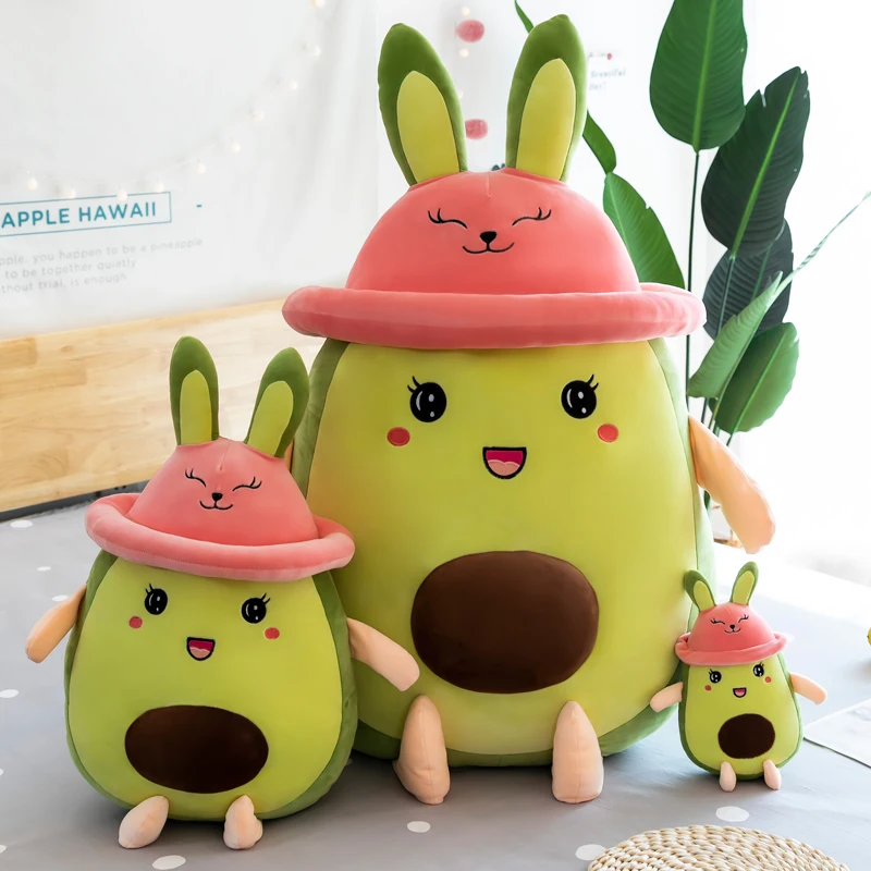 

26-80cm Cartoon Cute Avocado Plush Pillows Sofa Cushion Stuffed Lovely Fruits Toys Soft Baby Dolls for Girls Kids Birthday Gift