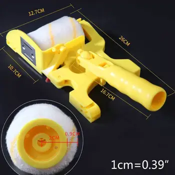 

Household Handheld Clean-cut Paint Edger Roller Brush Corner Mountable DIY Tool