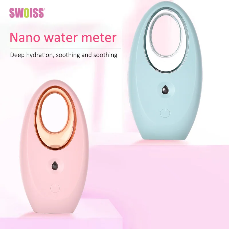 

SWOISS Nano Spray Hydrating Instrument Portable Suna Handheld Cold Fogger Spray Face Humidifier Steamer Mist Beauty Instrument