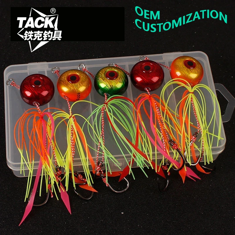 TACK 5 Pcs Pack 60g 150g Tai Rubbers Kabura Slider Madai Sinker Lead