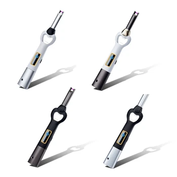 

3 In 1 Multi-Function Kitchen BBQ Lighter Outdoor Lghting Beer Bottle Opener Windproof Lighter Charging Plasma Arc Igniter