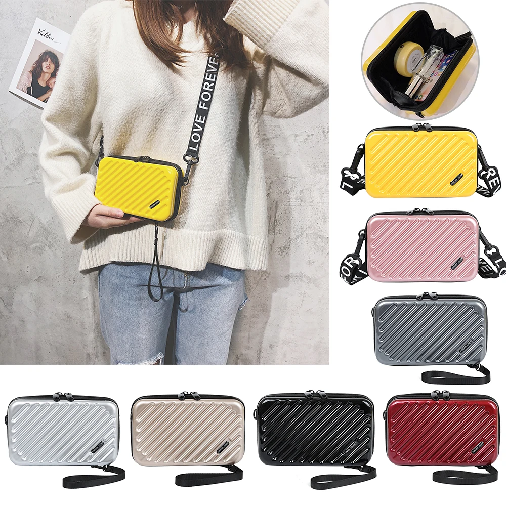 

WENYUJH Luxury Hand Bags Women 2019 New Suitcase Shape Totes Fashion Mini Luggage Bag Women Famous Brand Clutch Bag Mini Box Bag