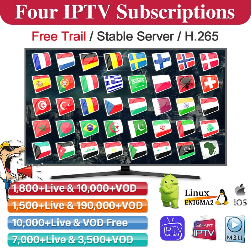 

IPTV Arabic Spain France Belgium Netherlands subscription IPTV smarters Sweden Greek IPTV m3u list French Poland IP TV Albania