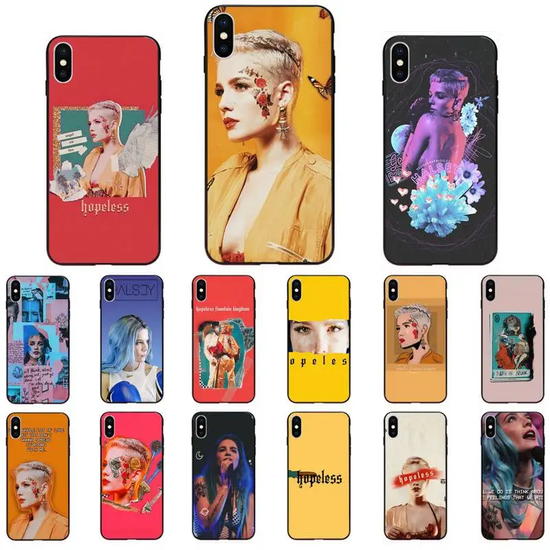 Halsey Hopeless Fountain Kingdom Black TPU Soft Rubber Phone Cover For IPhone 11 Pro XS MAX 8 7 6 6S Plus X 5 5S SE XR Case | Мобильные