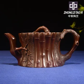 

In Purple Yixing Famous Imitate Old Kettle Old Dark-red Enameled Pottery Teapot Taiwan Backflow One Factory The Cultural