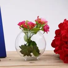 Прозрачная Стеклянная Ваза Бутылка Контейнер для растений цветок стол висячие украшения NU