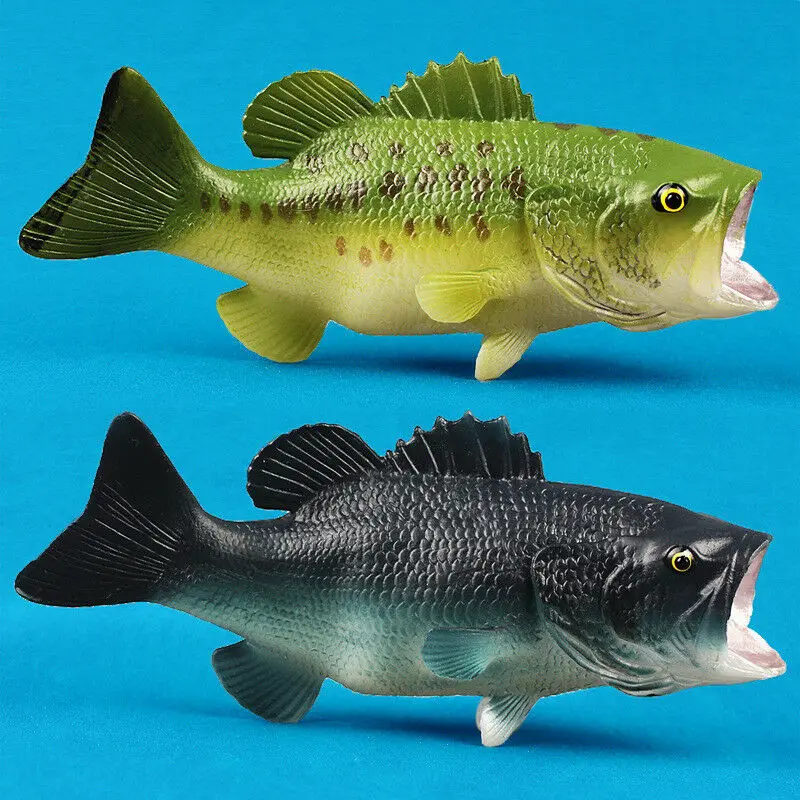 

Simulation Largemouth Bass Model Wild Ocean Animal Weever Figure Collector Decor Toy Gift Education