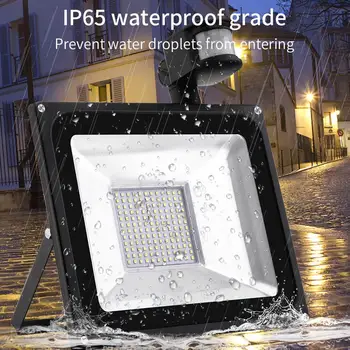 

220V 144 LED Flood Light Motion Landscape Greening Hotel Lighting Sensor Floodlight Waterproof Outdoor Spotlight 300*284*59mm