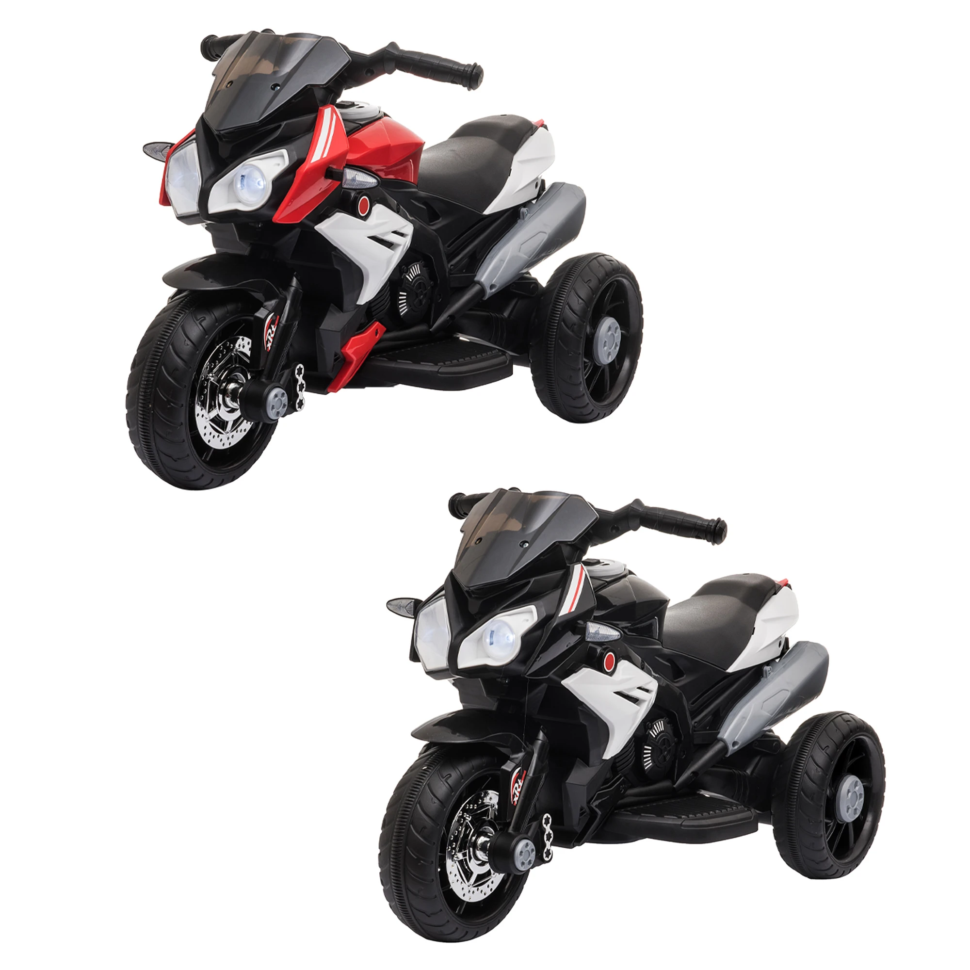 HOMCOM Moto Eléctrica Infantil con 3 Trimoto para Niños +3 Años con Batería 6V Recargable Música Bocina 86x42x52 cm|Coches para montarse| - AliExpress