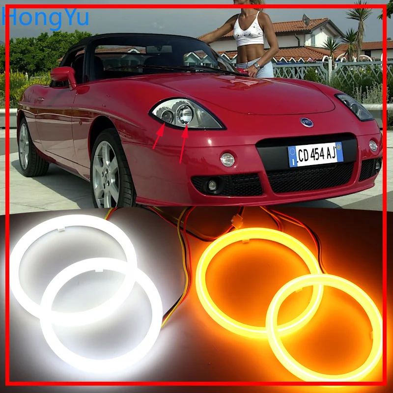 Хлопсветодиодный светодиодная кольцесветильник лампа Angel Eye Halo Switchback DRL
