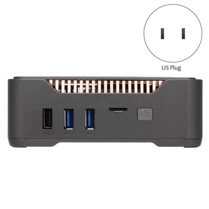 AK3V Win 10 Мини ПК ТВ коробка HD медиаплеер 6+ 64G J3455 чип/64 бит/2,4G/5G двухдиапазонный WiFi/BT 4,1 4 K/USB3.0/2,5 дюйма SATA