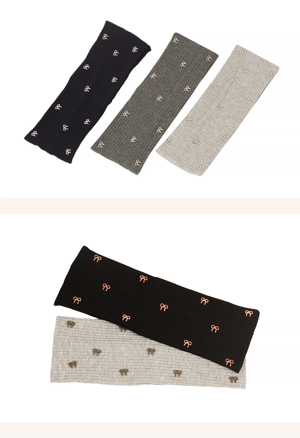 Geebro Frauen Metall bogen Rippen Stirnbänder Hair Casual Elastische Headwear Damen Vintage Kopf Wraps Geschenk Haar Zubehör – Detail 6