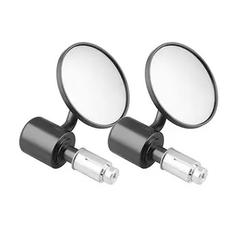 

1 Pair 7/8 "Motorcycle Rearview Mirror Handlebar Rounded Bar End Rearview Mirrors Motorcycle Side Bike Mirror For Honda, Kawasak
