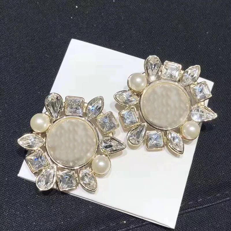 Дизайн, роскошная брендовая Ювелирная модная жемчужная Серьга для женщин, вечерние, свадебные, повседневные дизайнерские аксессуары