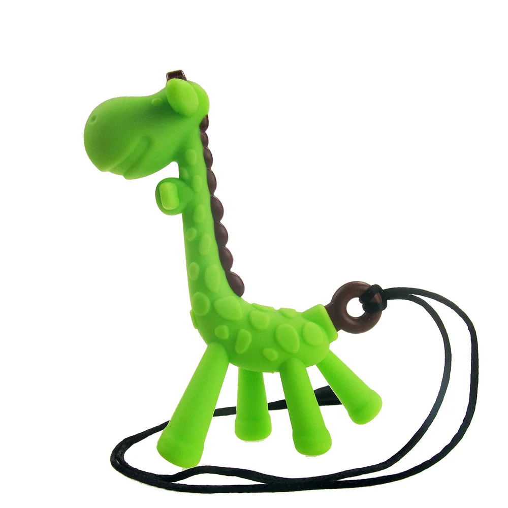 Детские игрушки Новорожденные прорезывающие игрушки, не содержащие БИСФЕНОЛ мягкий силиконовый морской конек Жираф Прорезыватели с зажимом для соски