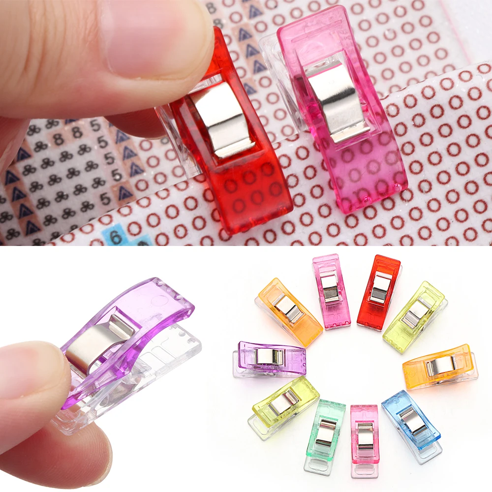 10 PCS 5D Diamond Painting Clips To Keep Painting Canvas Steady Cross Stitch Sewing Accessories Fabric Blinder Garment Clips