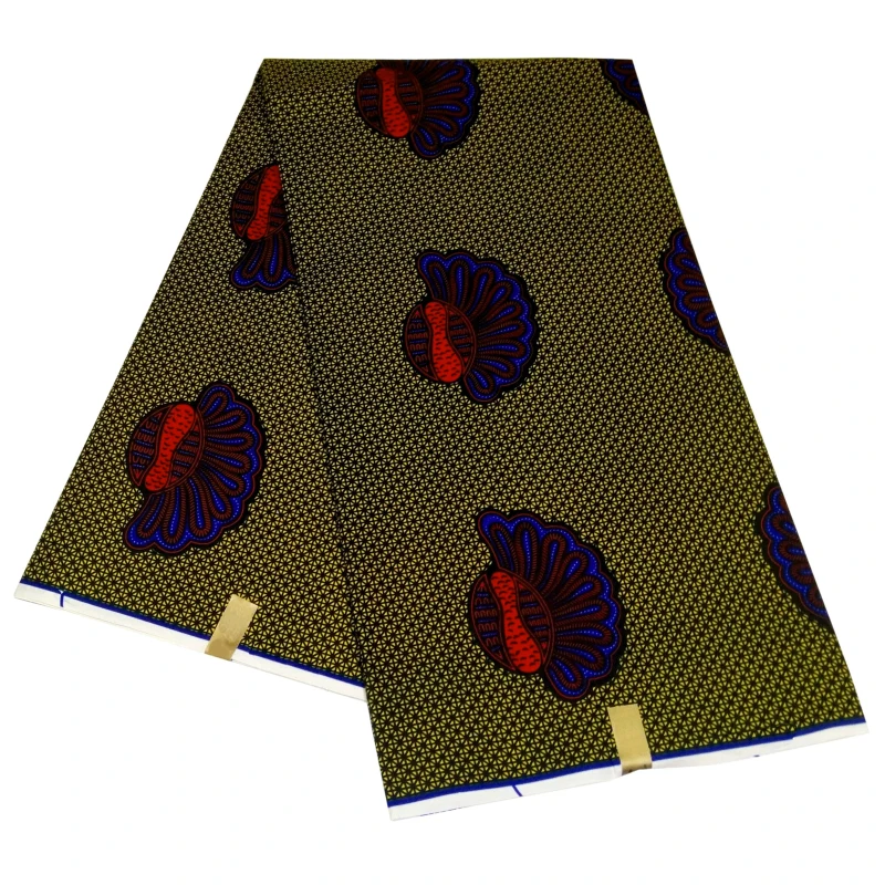 

6Yard Ankara African 100% Polyester Wax Print Fabric Pinted African Fabric For Women Dress Diy Making Nederlands