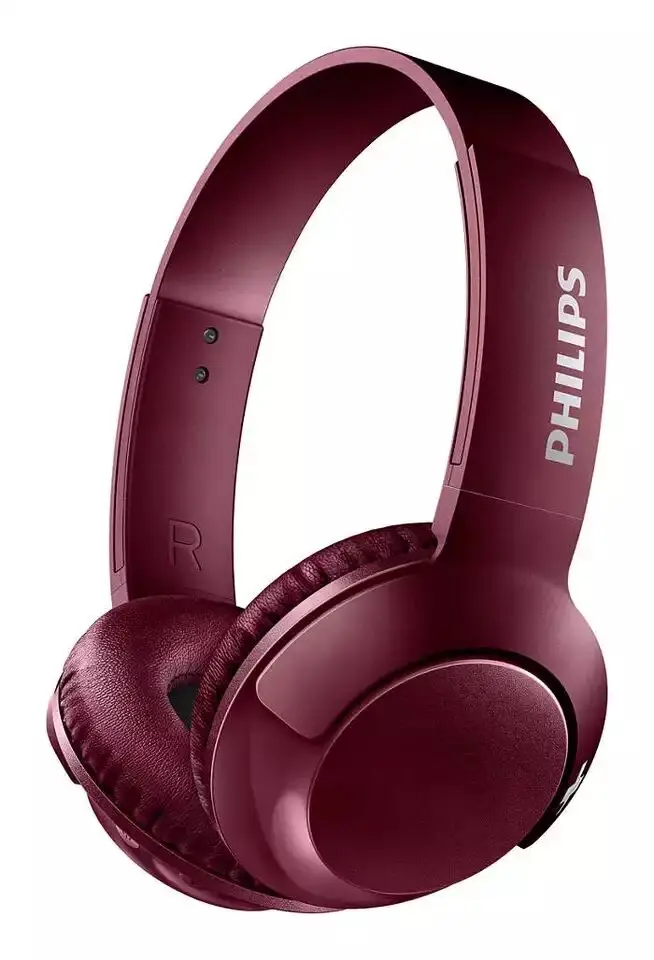 Philips Bluetooth гарнитура наушники беспроводные наушники SHB3075 громкость с микрофоном управление для Galaxy Note 8 XiaoMI Hua Wei - Цвет: red