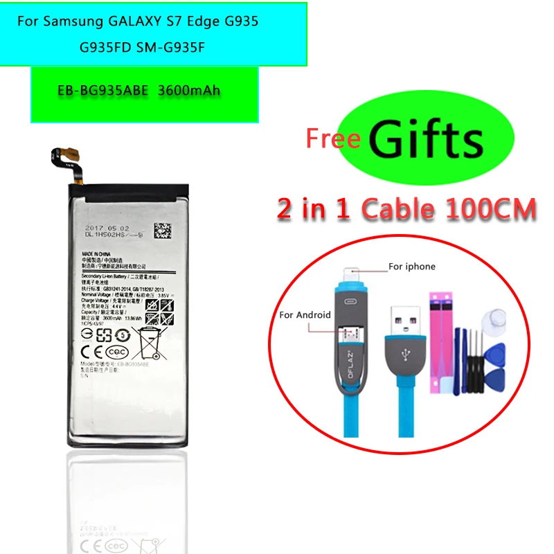 

Phone Battery For Samsung Galaxy S5 S6 S7 S6 Edge S7 Edge G900S SM-G9200 SM-G9280 SM-G9300 SM-G9350 Replacement Bateria
