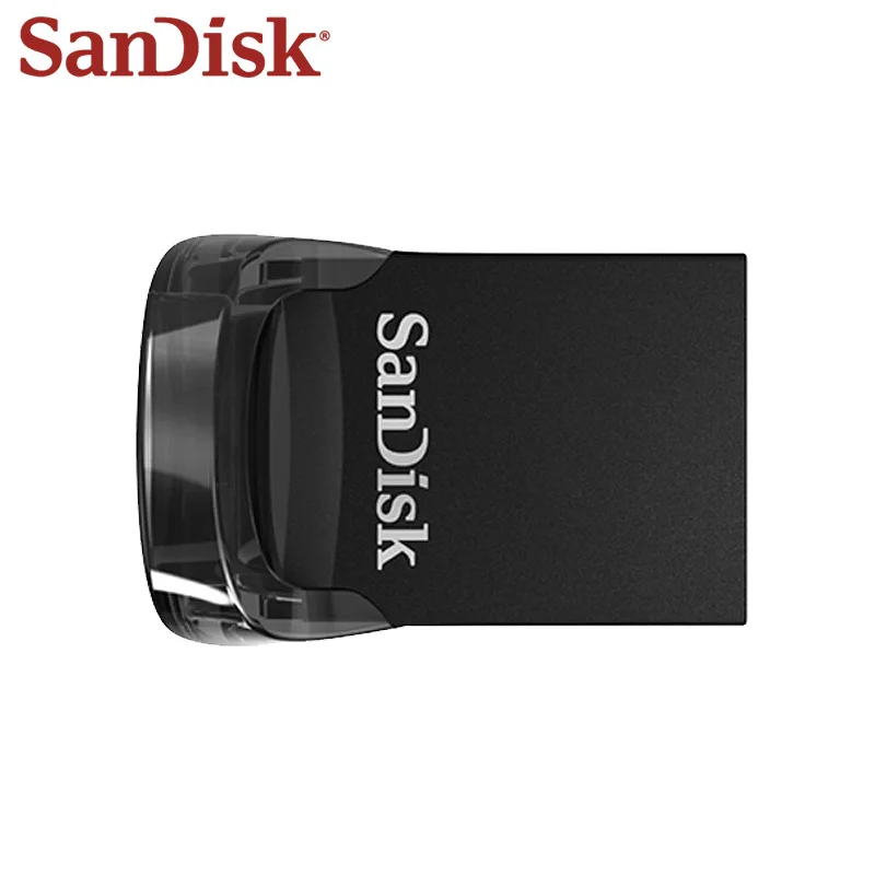 Двойной флеш-накопитель SanDisk Ultra Fit USB 3,1 в коробке sub Флеш накопитель 16 Гб оперативной памяти, 32 Гб встроенной памяти, 64 ГБ флеш-накопитель 128 ГБ 256 ГБ флэш-диск USB флэш-накопитель 130 МБ/с. U диск