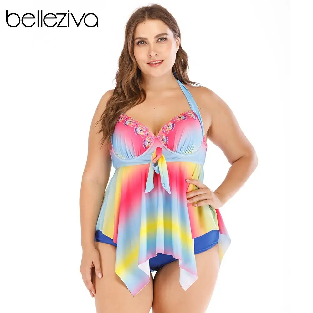 peplum hem swimsuit