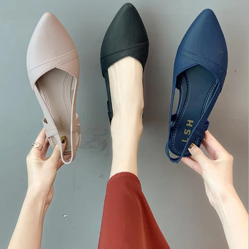 

New pointed hundred tower casual women's shoes outdoor rain shoes wear fashionable comfortable wear-resistant non-slip sandals