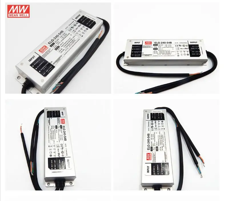 MEAN WELL ELG-240-54B 240 Вт 54 в 4.45A IP67 ток и напряжение Регулировка питания для 2шт CITIZEN CLU058-1825