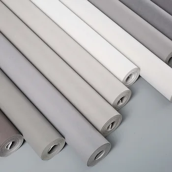 

Modern minimalist Nordic style Morandi nonwoven wallpaper home solid light blue living room bedroom wallpaper blue purple