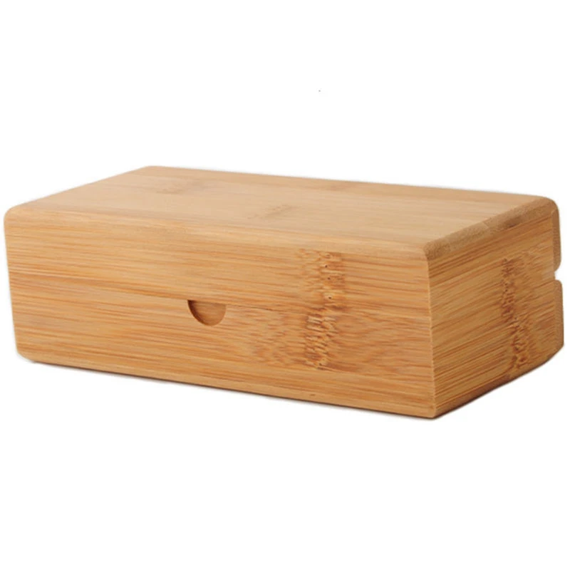 

Fashion Rectangular Sunglasses Case Brand Designer Handmade Natural Bamboo Wood Sun Glasses Box Bag