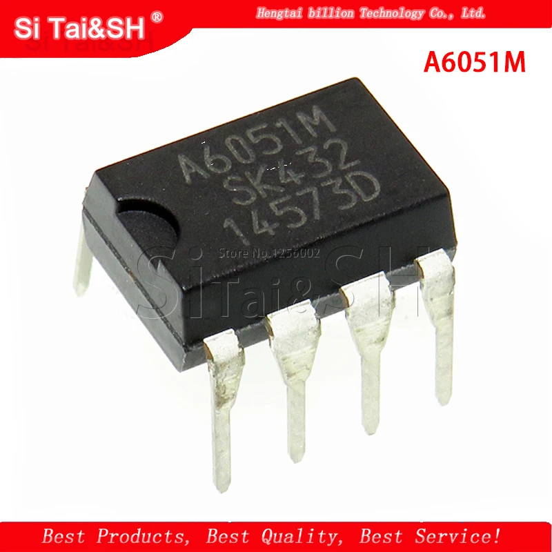 5 pçs/lote A6051M STR A6051M DIP 7|integrated circuit|circuit integre ...