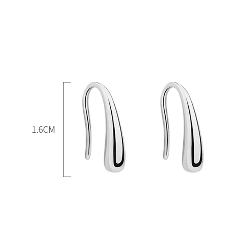 Foxanry Minimalist 925 Sterling Silver Stud Earrings for Women Trendy Elegant Rose Gold Plated Bride Jewelry Prevent Allergya - Image 2