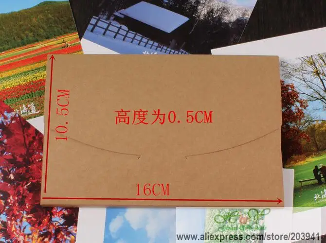 Papel Faça Você Mesmo Envelope Multifuncional 50 com Cores Vintage em Branco Caixa de Cartão Postal Pacote Papel Atacado - Imagem 5