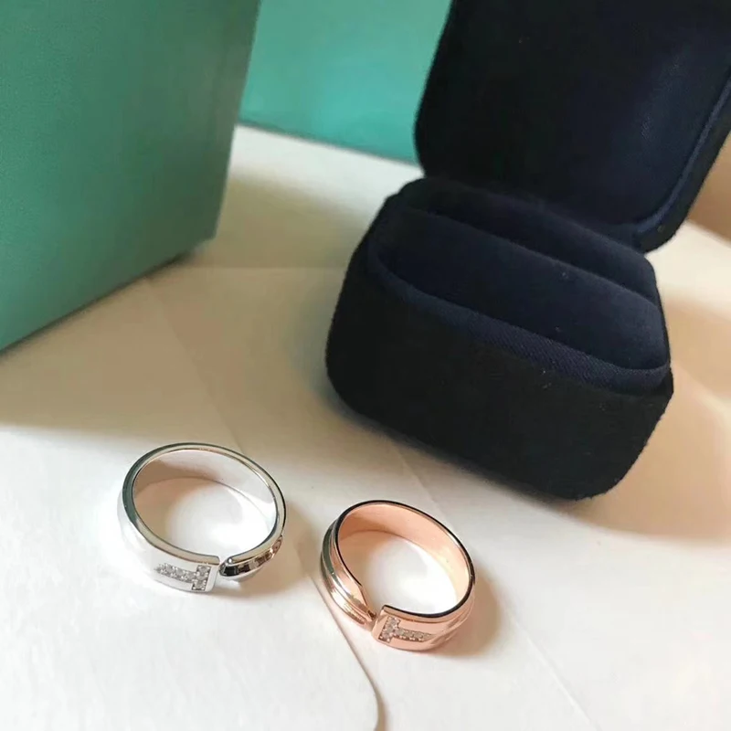 

SHINETUNG S925 Sterling Silver Ring,Trendy Simple Wide Ring,High Quality1:1With Logo,Valentine's Day Gift,Women Original Jewelry