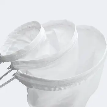 Reusable Fabric Mesh Filter Nut Milk Bag Colander Strainer for Soybean Juice Herb Tea Cold Brew Drip Coffee Filter Kitchen Tool 6