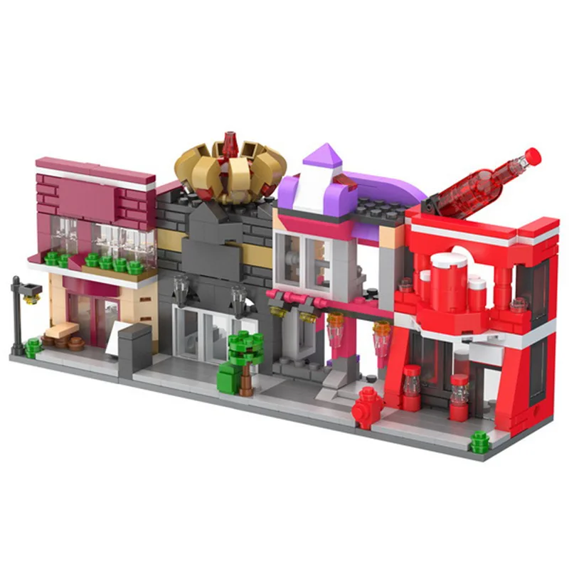 Набор строительных блоков Mini Street City магазин моделей кирпичные игрушки для детей