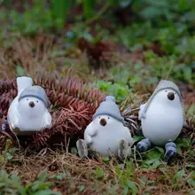 Статуэтка скульптура Смола белое катание курица пейзаж украшения сад