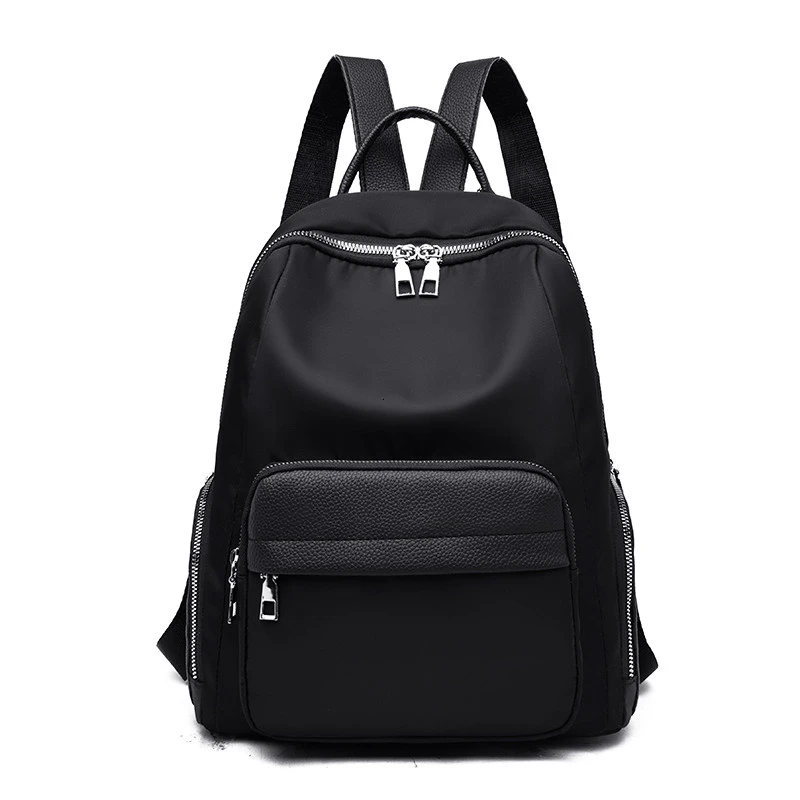 Mochila Mujer, модный рюкзак для путешествий, защита от кражи, водонепроницаемый, для женщин, большая емкость, Оксфорд, сплошной цвет, сзади, сумки для девочек, Bolsa