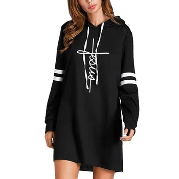 

Long Horizontal Line Hoodies Hoodies For Women Faith Letters Print Women Tops Sweatshirt Femmes Kawaii Corduroy Loose Cute Youth
