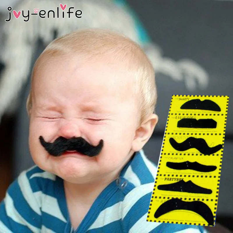 KAYLRE 4 PCS Bigotes Falsos Barba de Halloween Bigotes Postizos