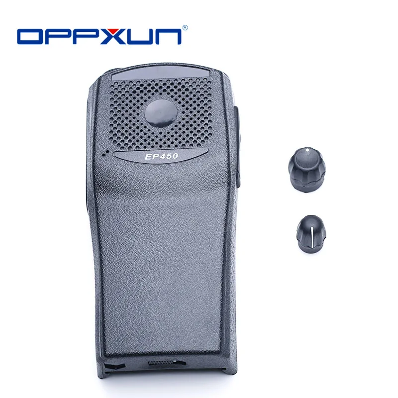 2021 OPPXUN Replacement Front Casing with the Knobs Repair Housing Cover Shell for Motorola EP450 Walkie Talkie Two Way Radio walkie talkie communication Walkie Talkie