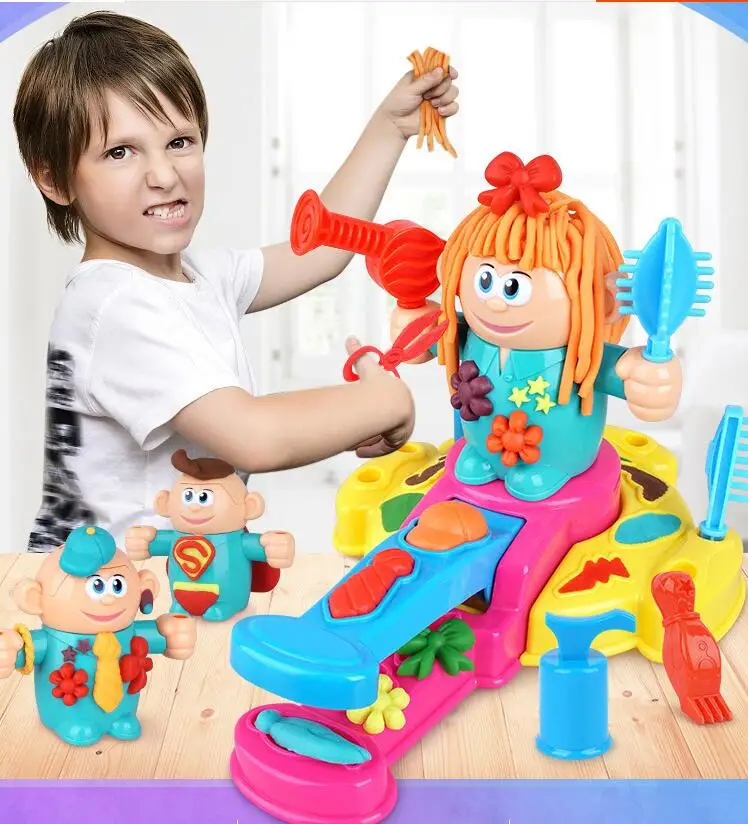 play doh corte de cabello