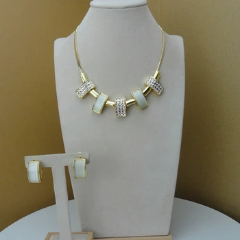 

Yuminglai New Arrival Elegant Stone Design African Ladies Jewelry Sets FHK8065