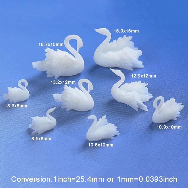 1 шт./лот 3D Лебедь ювелирные изделия УФ смолы DIY ремесло ногтей ручной работы Смола ювелирные изделия прозрачный бумажный наполнитель материал - Цвет: 04