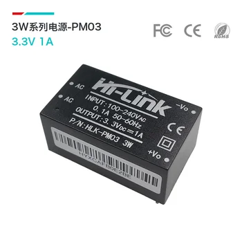 

FreeShipping 1PCS/lot HLK-PM03 PM03 ACDC Regulated Isolated Power Module 220V to 3.3V1A3W Low Ripple Low Noise CE Certification