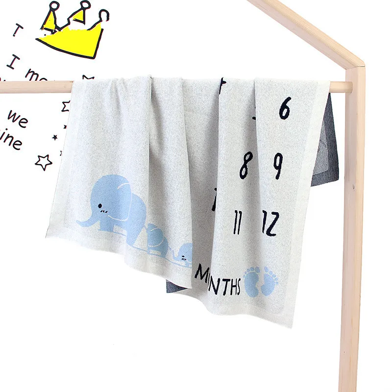 Baby month blanket my first year baby memories milestone cards blankets photo props newborn baby items foto for months of baby